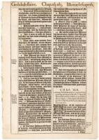 Leaf from the King James Bible, Book of Jeremiah