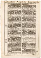 Leaf from the King James Bible, Book of Jeremiah