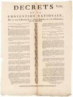 Decrets de la Convention Nationale, des 27.e jour de Brumaire & 7.e jour de Frimaire, an 2 de la Répuplique, une & indivisible