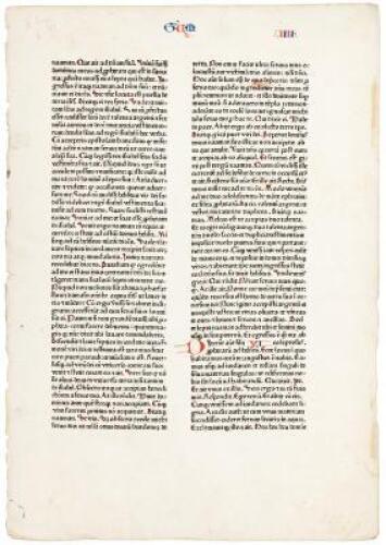 Leaf from the 1462 Fust and Schoeffer Bible