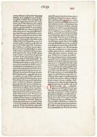 Leaf from the 1462 Fust and Schoeffer Bible