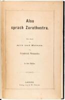Also Sprach Zarathustra: Ein Buch fur Alle und Keinen