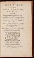 Poiesis philosophos [in Greek, then in Latin]: Poesis philosophica, vel saltem, Reliquiae poesis philosophicae, Empedoclis, Parmenidis, Xenophanis, Cleanthis, Timonis, Epicharmi. Adiuncta sunt Orphei illius carmina qui &agrave; suis appellatus fuit ho theologos.