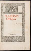 Platonis Opera