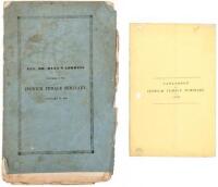 Two items showing attitudes to women in Ipswich, Mass in 1830s