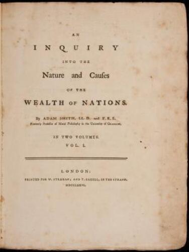 An Inquiry into the Nature and Causes of the Wealth of Nations