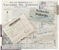 Map and Prospectus of the Valverde Oil Company, Bakersfield, California