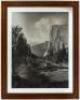 Large glass plate positive photograph of El Capitan