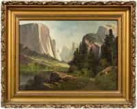 Original oil painting on canvas of Yosemite Valley