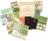 Golf instructional booklets