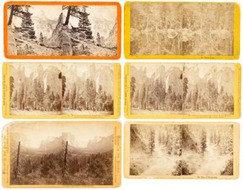 Six stereo views of Yosemite by Eadweard Muybridge