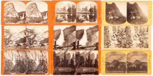 Nine stereo views of Yosemite by California photographers