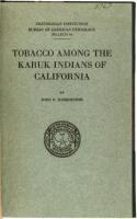 Tobacco Use Among the Karuk Indians of California