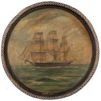 "Recovery" of Salem - hand-painted metal tray