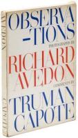 Observations: Photographs by Richard Avedon, Comments by Truman Capote [cover title]