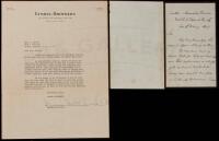 Autograph Letter, Signed, to John W. Calcraft declining a request