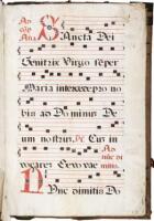 Antiphonal manuscript on vellum