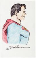 - WITHDRAWN - Original colored drawing of Superman, by Joe Shuster