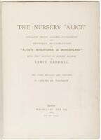 The Nursery "Alice" - One of 12 copies bound as samples for the American market