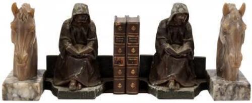 Three pair of old bookends