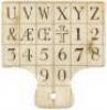 Hornbook on ivory, with lettering and numbers on both sides - 2