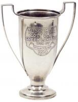Sterling silver trophy, from the Tuscumbia Golf Club