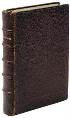 Poetical Works of Alfred Lord Tennyson Poet Laureate - with a fore edge painting depicting a golfing scene