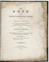 The Goff. An Heroi-Comical Poem. In Three Cantos. With an appendix, containing two poems in praise of goff, and a few notes and illustrations.