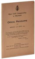 Official Programme for the Open Golf Championship at Muirfield