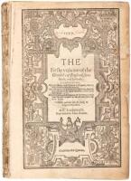 1577. The firste volume of the chronicles of England, Scotlande, and Irelande. Conteyning the description and chronicles of England, from the first inhabiting vnto the conquest. The description and chronicles of Scotland, from the first originall of the S