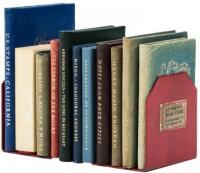 Ten miniature books published by Achille J. St. Onge, and one about him