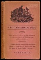 A Butler's Recipe Book 1719 - signed by illustrator Reynolds Stone