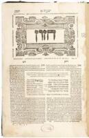 Complete volume of the major prophets - Isaiah, Jeremiah, and Ezekiel - from a 16th century printing of the Bomberg Hebrew Bible