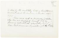 Autograph Manuscript, by Anthony Trollope