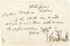 Autograph letter signed