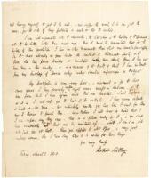Autograph letter signed by Robert Southey, to his publisher