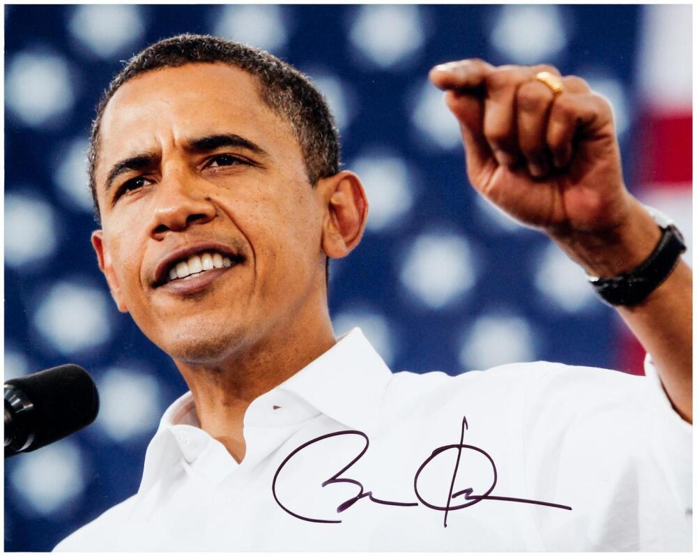 Obama Fansign Signed photograph of Barack Obama