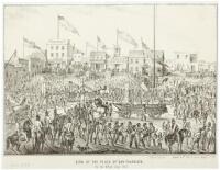 View of the Plaza of San-Francisco, On the 4th of July 1851