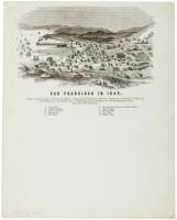 San Francisco in 1849. Taken from Broadway near Kearny Street. Drawn and Engraved by Thomas Armstrong, in the Fall of 1849, and republished by A. Rosenfield