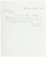 1862 Civil War letter by anti-slavery Congressman