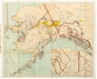 1898 Alaska Klondike Gold Rush Map