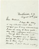 1904 Letter of US Cavalry illustrator Rufus Zogbaum
