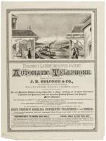 Holcomb’s Automatic Acoustic Telephone, illustrated leaflet ca. 1880