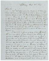 Franklin Roosevelt’s great grand-father as bank stock investor, 1847 letter