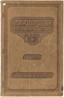 San Mateo County California Telephone Directory - November 1929 Issue
