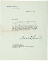 Typed Letter, signed, on White House stationery