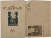 The Valley Ranch, open the year 'round; a sunny place for sunny people, never closed, never idle. Mr. & Mrs J.F. Miller, proprietors