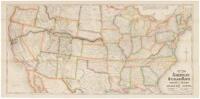 New map of the American overland route, showing its connections, and land grants of 30,000,000 acres