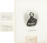 Three cards signed by Civil War generals