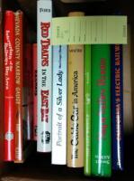 Shelf of books about California Railroads